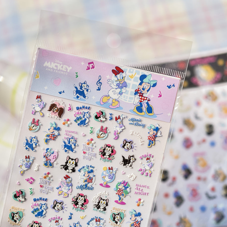 Disney Mickey & Friends Dance Party Nail Sticker Set – "Disney Dance All Night"