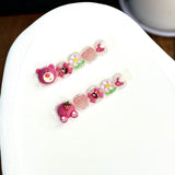 Cute Candy Cartoon Kids Press On Nails Mixed Style Set