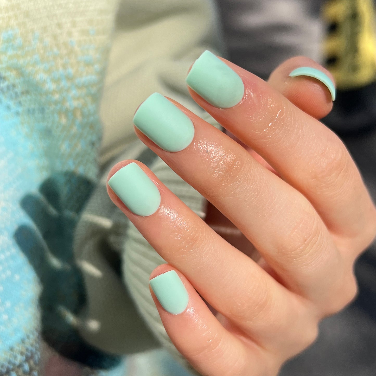 Frosted Detachable Wearable Nail Solid Color Style Nail Patch Square Factory Straight Hair Wearable Nail Patch｜365nails