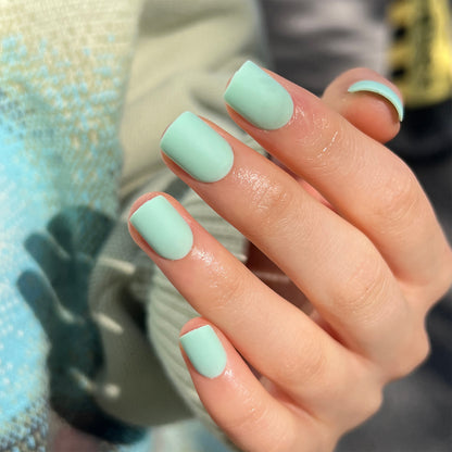 Frosted Detachable Wearable Nail Solid Color Style Nail Patch Square Factory Straight Hair Wearable Nail Patch｜365nails