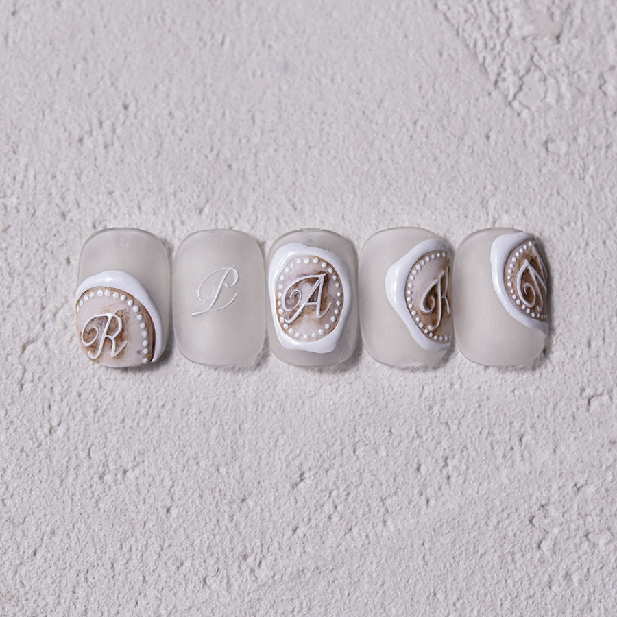 365nails: "white cursive alphabet" – Nail Art Stickers