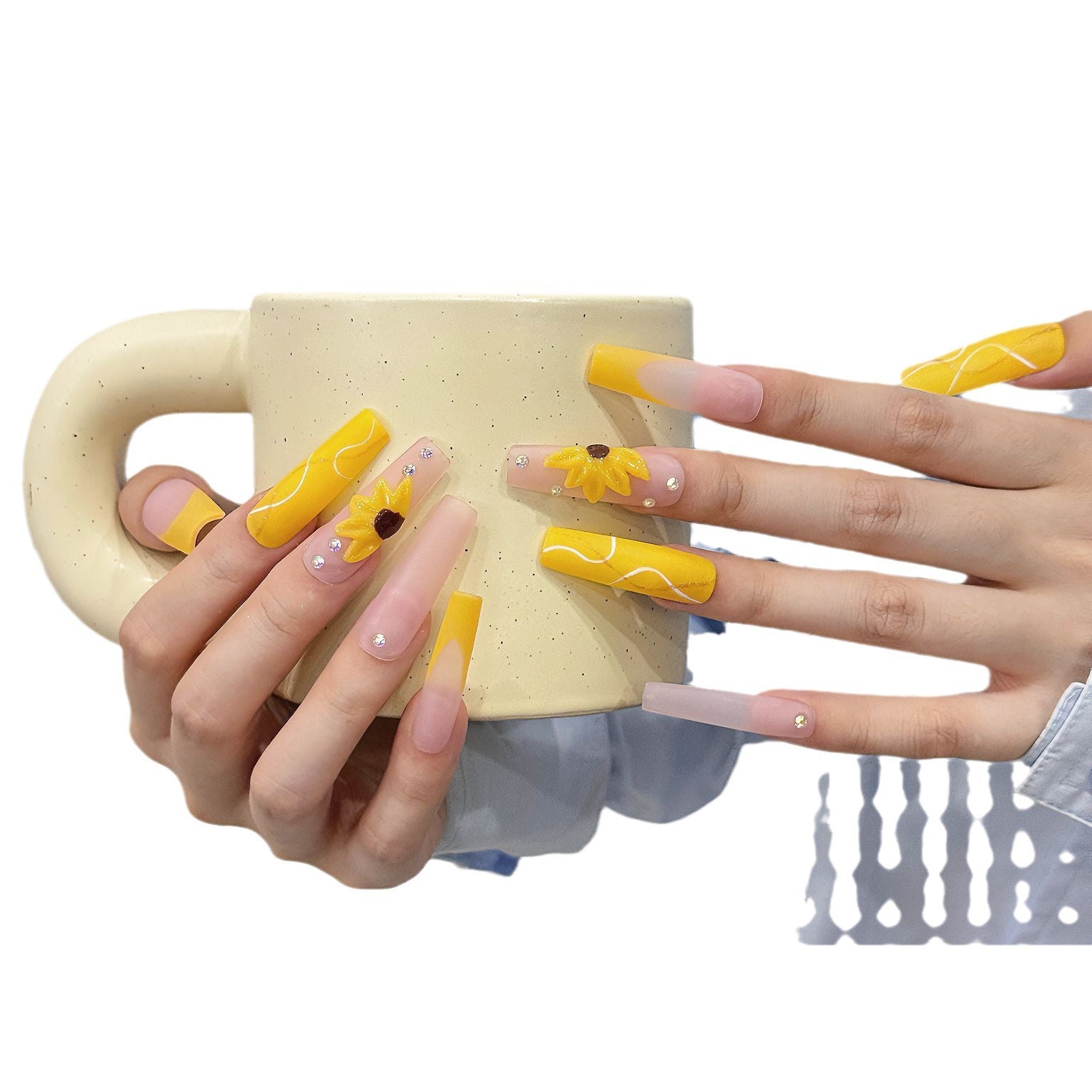 Pure handmade press on nails   nail art fake nails beauty | 365nails