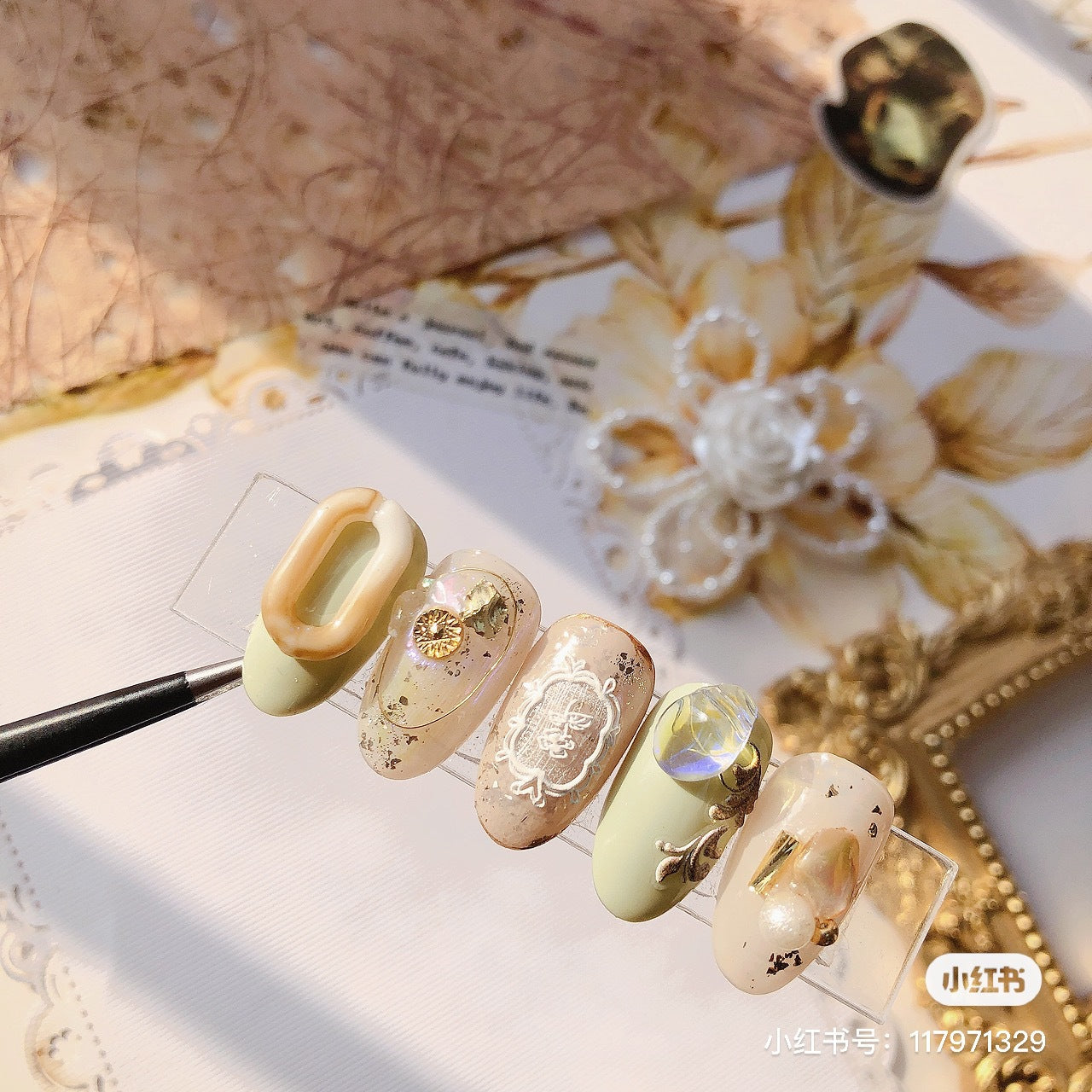 365nails: 復古蕾絲花框 美甲貼紙