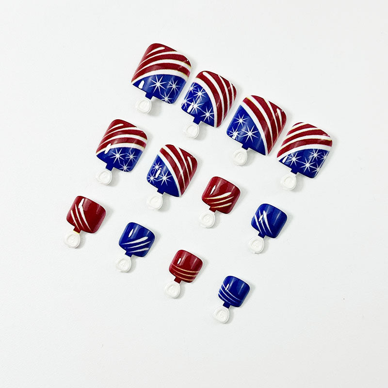 365nails: "Patriotic Stars"