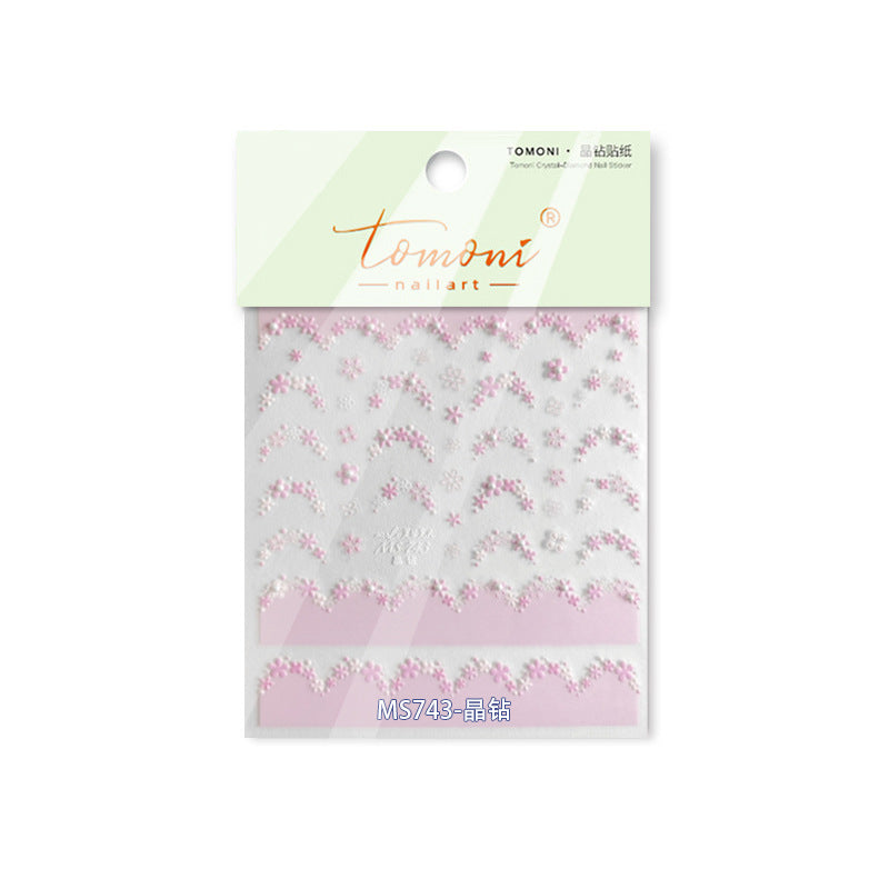 365nails: "Red Plum Blossom with Pearl" – Nail Art Stickers