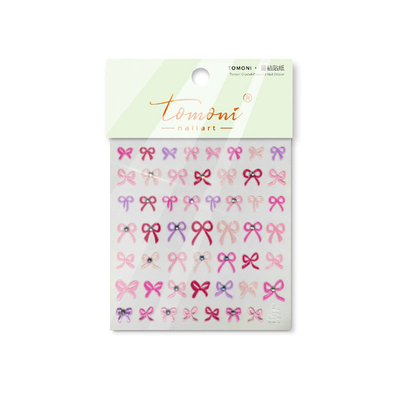 365nails: "Pastel Crystal Bow" – nail art stickers
