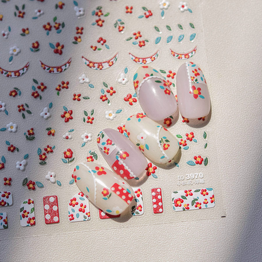 365nails: "Vintage Floral Border" – nail art stickers
