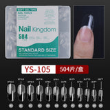 365nails 240PCS Cross-Border Bestseller | No-File Seamless Soft Gel Nail Tips (Half/Full Matte Options)