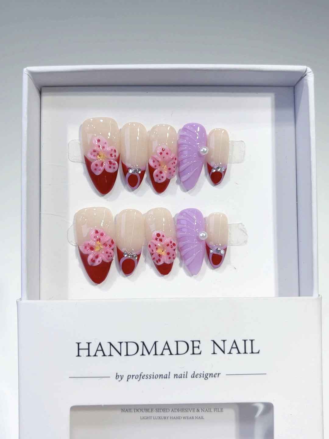 Sakura Dream: "Cherry Petal" – Almond Press-On Nails