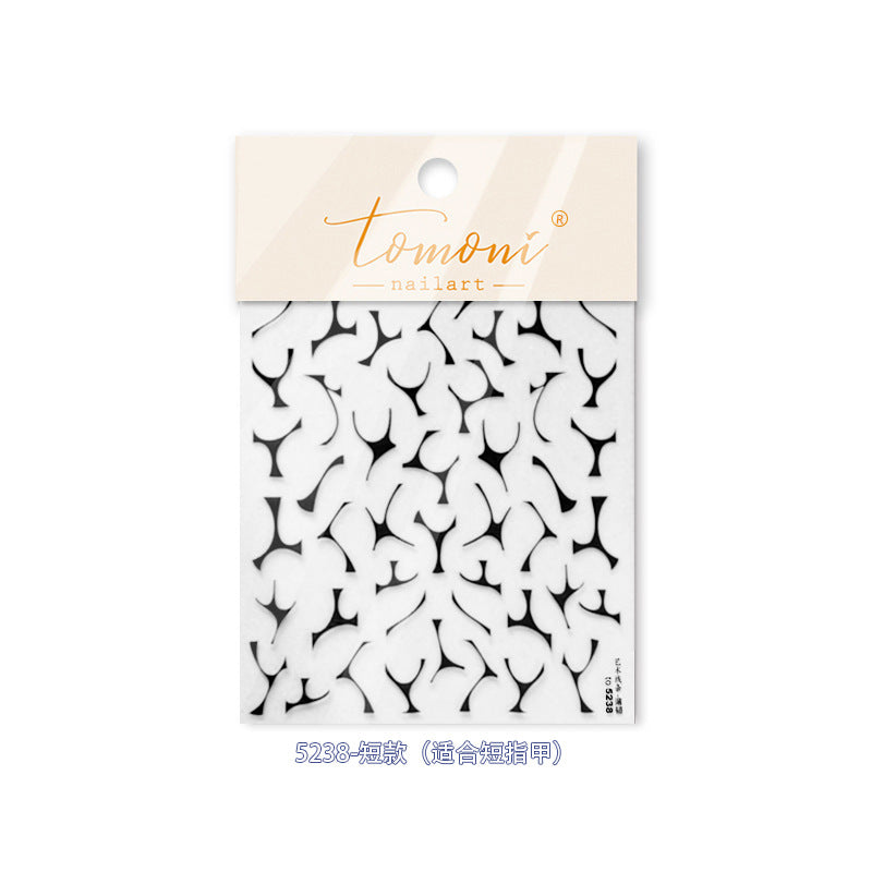 Angel Wings & Crown: "Iridescent Pearl" – 3D Nail Sticker