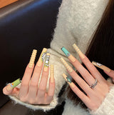 Pure handmade press on nails   nail art fake nails beauty | 365nails