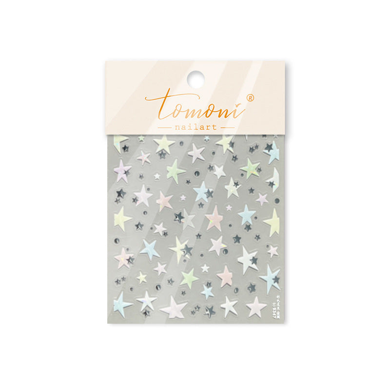 Star Collection: "Starry Night" – 3D Metallic Nail Sticker