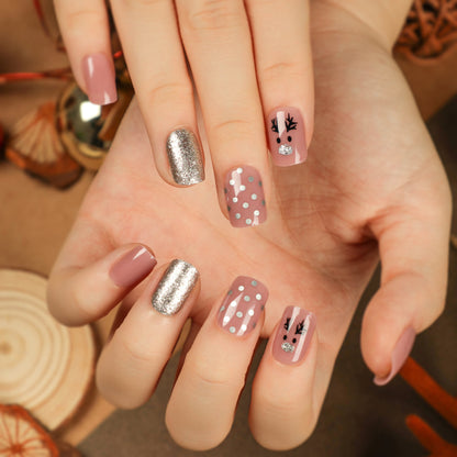 Christmas wear nail special fake nail nail nail piece press on nails｜365nails