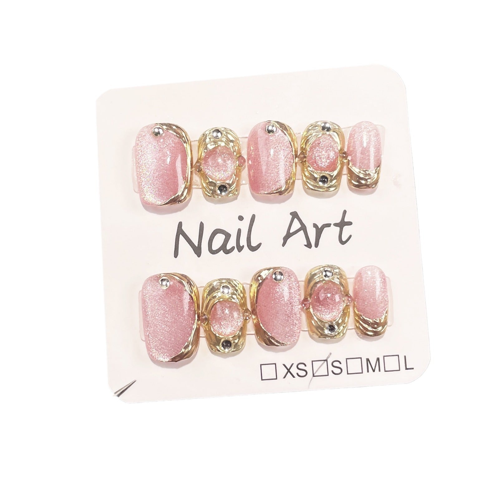 Buccellati Nail Art Spar Cat Eye Magic Mirror Powder Premium Whitening Short - Adhesivo para uñas postizas hecho a mano | 365nails