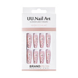 Hand-worn nail Premium  French ladder Sweet removable patch False nail Long prefabricated manicure
