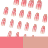 Soft Milky French Nails with Subtle Shimmer Finish