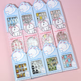 Children press on nails, cartoon 24-piece boxed finished product, sweet and cute children's removable fake nail patch manicure