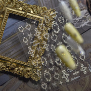 Vintage Ornate Frame: "Royal Crystal" – 5D Crystal Diamond Nail Sticker