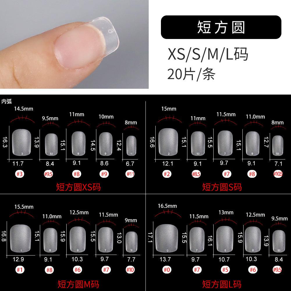 365nails 100PCS Matte Nail Tips | 10 Shapes XS/S/M/L Sizes for Press-On Customization