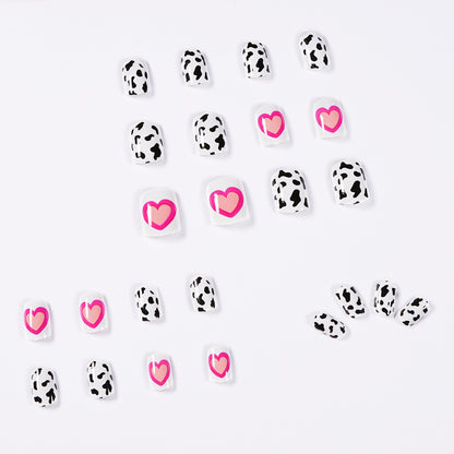 Cow Millennium Soft Girl Wear Nail Art Finished Fake Nail Nail Art Patch Nail Patch Waterproof Removable Nail Patch｜365nails