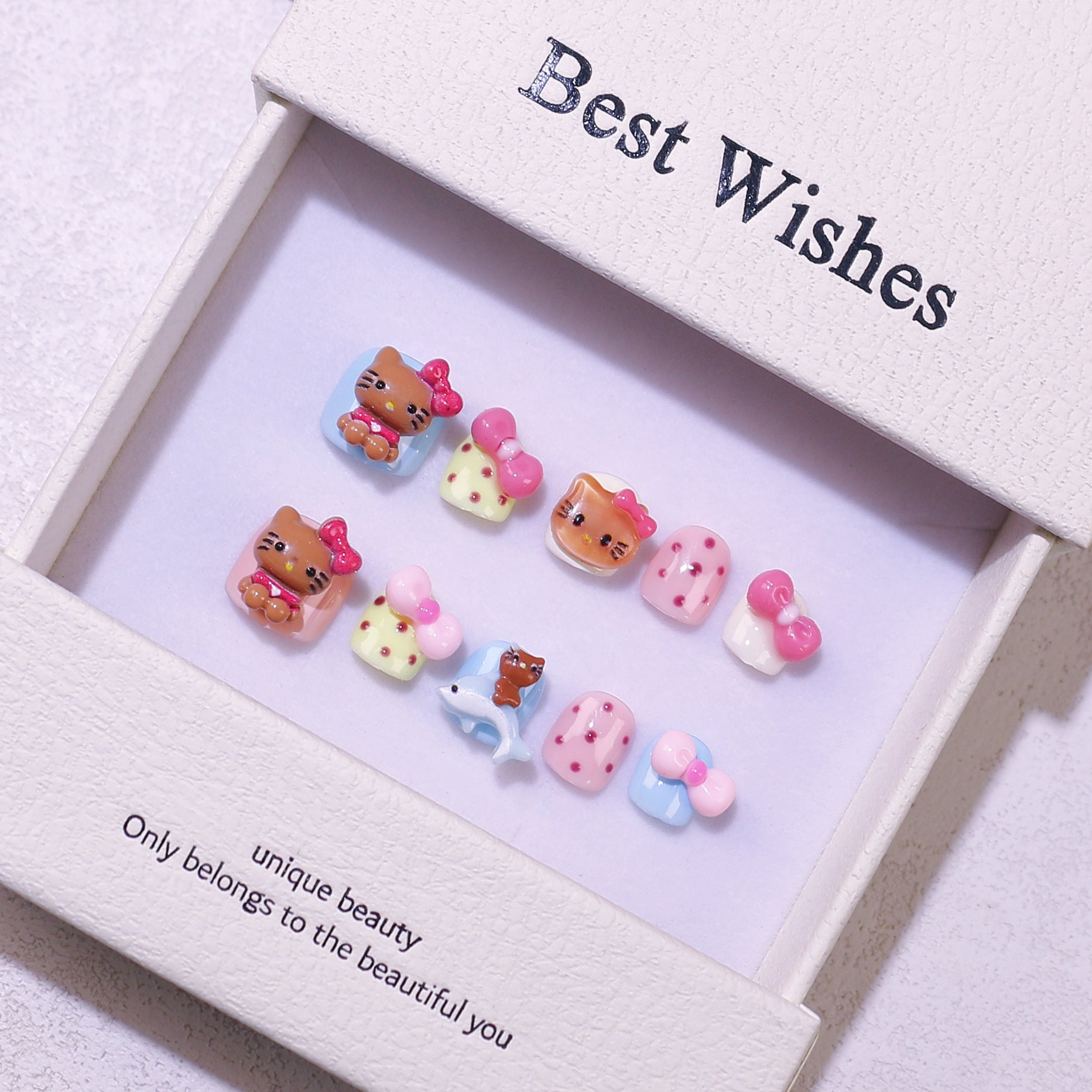 Children's special cute cartoon nail art 3-12 years old girls and children nail art film