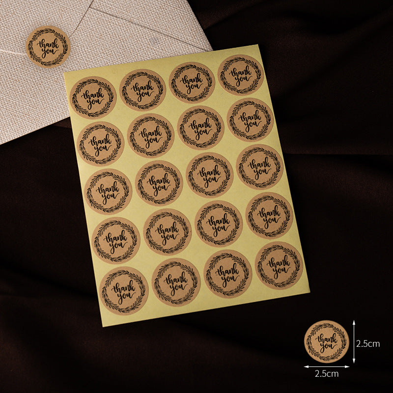 Vintage Textured Thank You Envelope With Wax Seal Style (MOQ=2)