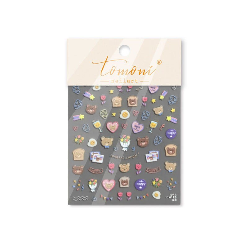 365nails: "Good Night Bunny" – nail art stickers