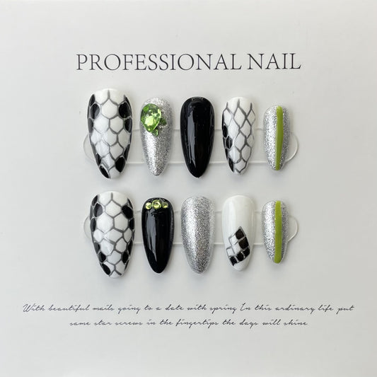 Internet celebrity explosion of the same beautiful Baoger manicure removable manicure can be used repeatedly | 365nails