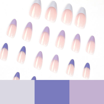 Simple taro purple French press on nails art nail piece wholesale nail piece, press on nails finished product press on nails nail piece｜365nails