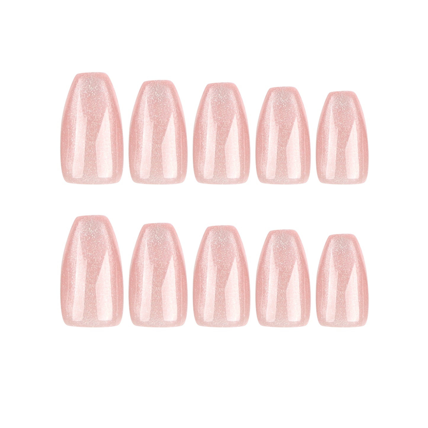 hot-selling solid color cat eye wearing nail removable short nude fake nail nail patch finished nail piece｜365nails