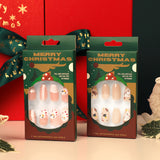 Fábrica de atacado manicure de Natal curta balé unhas postiças imprensa em unhas removíveis remendo de unha produto acabado atacado ｜ 365nails