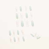 Pó de glitter azul transparente gelo, aplique nas unhas, acabamento em unhas postiças, remendo para unhas removíveis｜365nails