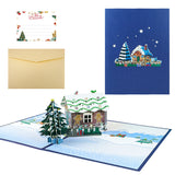 New creative three-dimensional greeting card Christmas gingerbread house ornament holiday greeting card