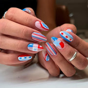 365nails: "Festive Fireworks"