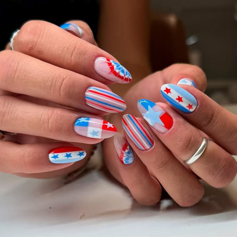 365nails: "Festive Fireworks"
