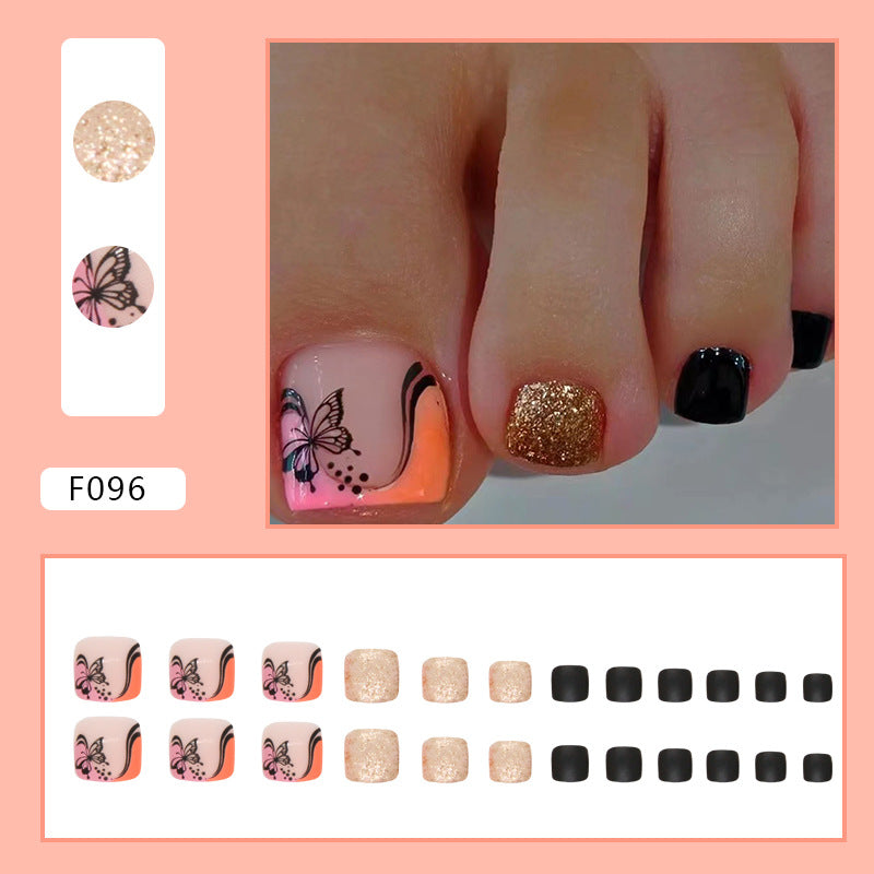 Manicure de flores naturais, fofas e coloridas, primavera e verão, novas unhas postiças, unhas postiças postiças, peças de unhas postiças, atacado de unhas postiças｜365nails