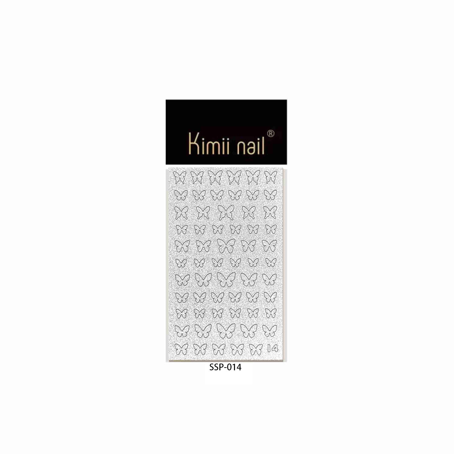 Silver Glitter Stripe: "Minimalist Shimmer" – Nail Sticker