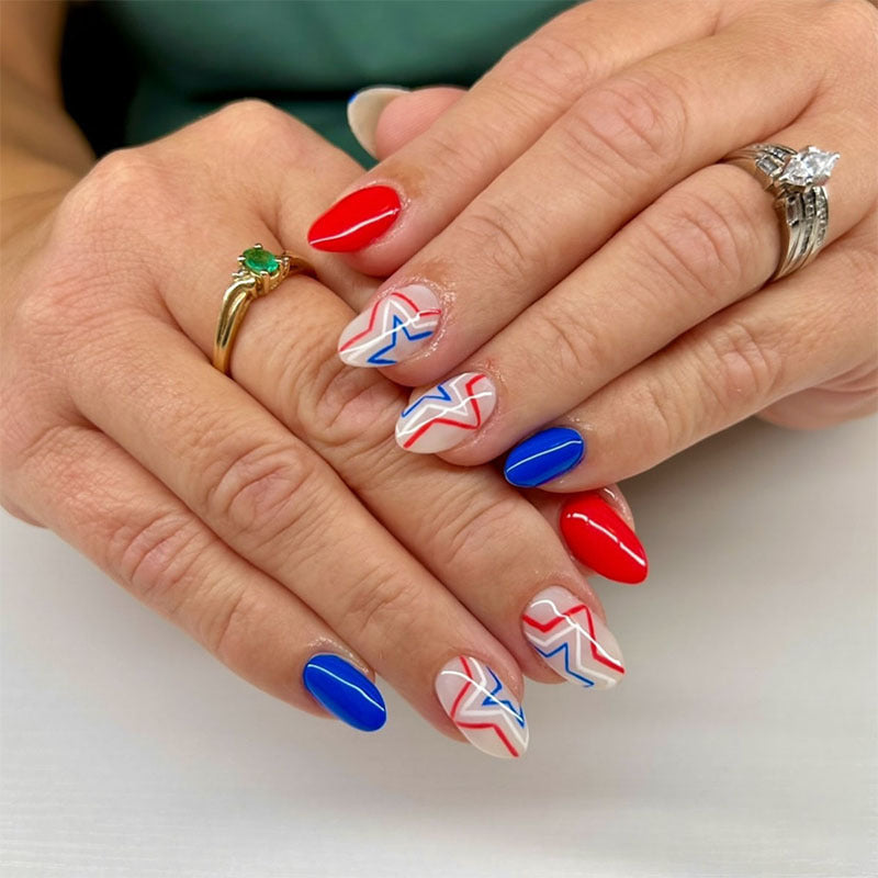 365nails: "Patriotic Stars"