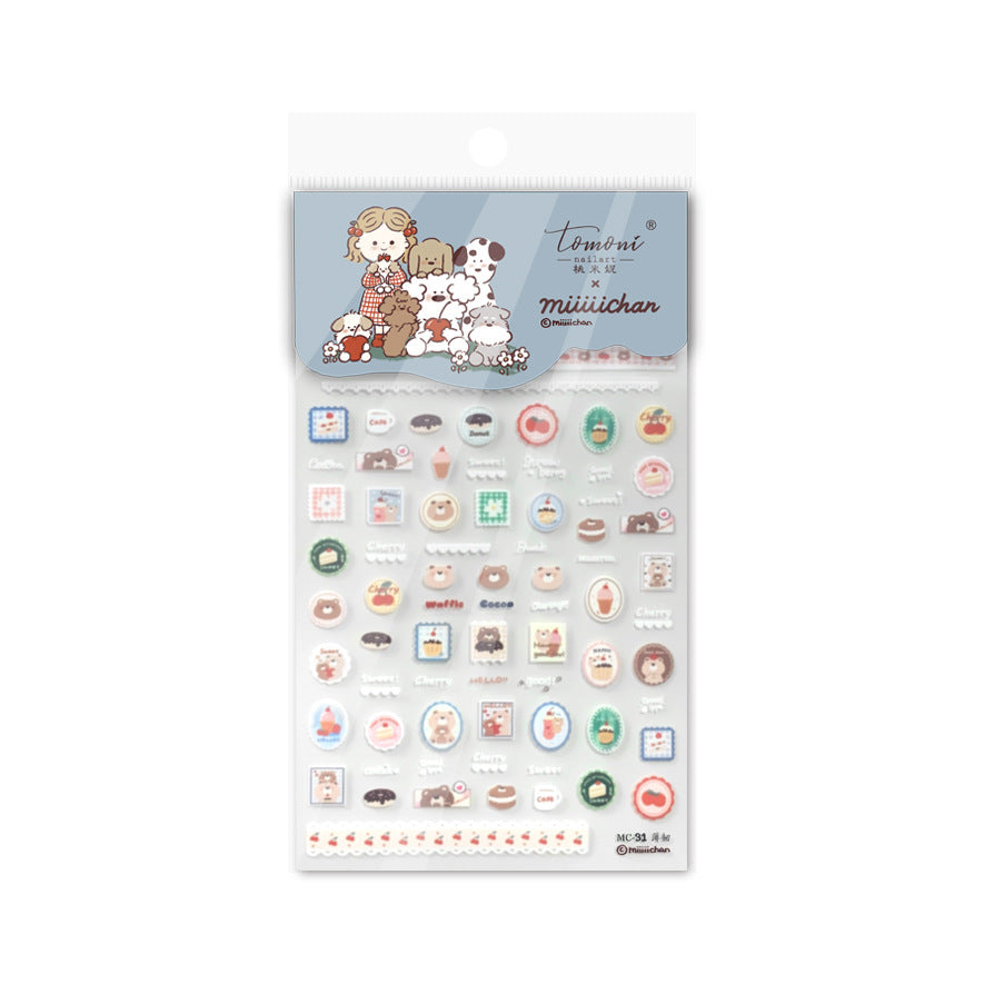 365nails: "Birthday Bear Party" – nail art stickers