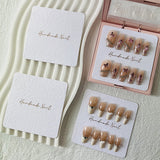 Embossed Cotton Paper Display Cards for Press On Nails (MOQ=50)