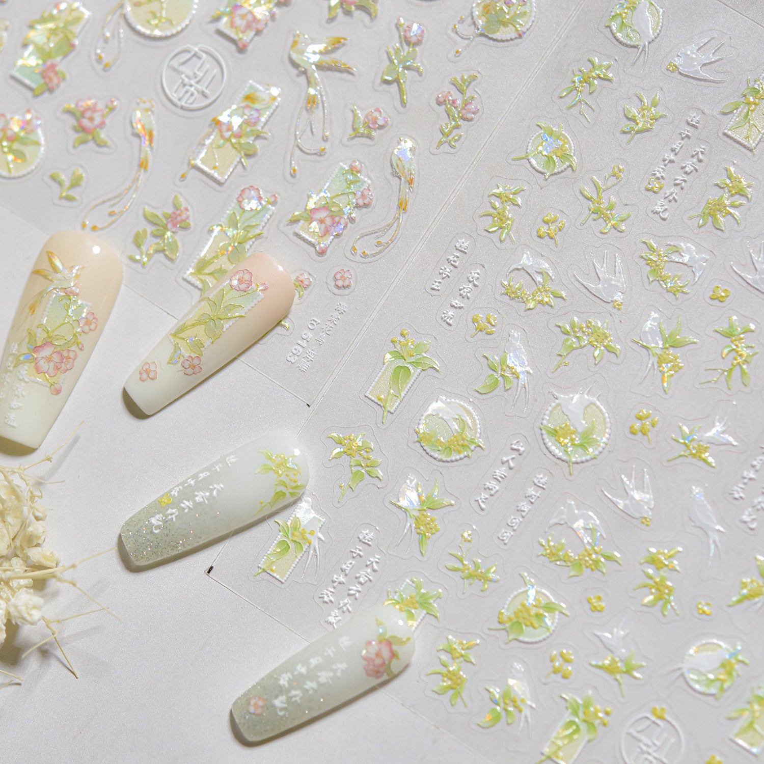 365nails: "Osmanthus & Swallow" – Nail Art Stickers