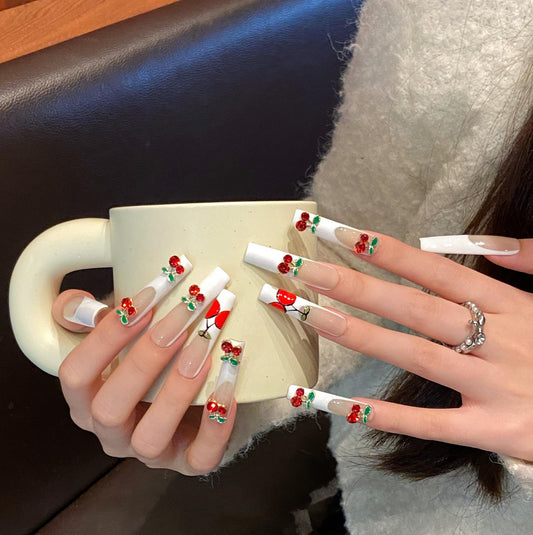 Pure handmade press on nails   nail art fake nails beauty | 365nails