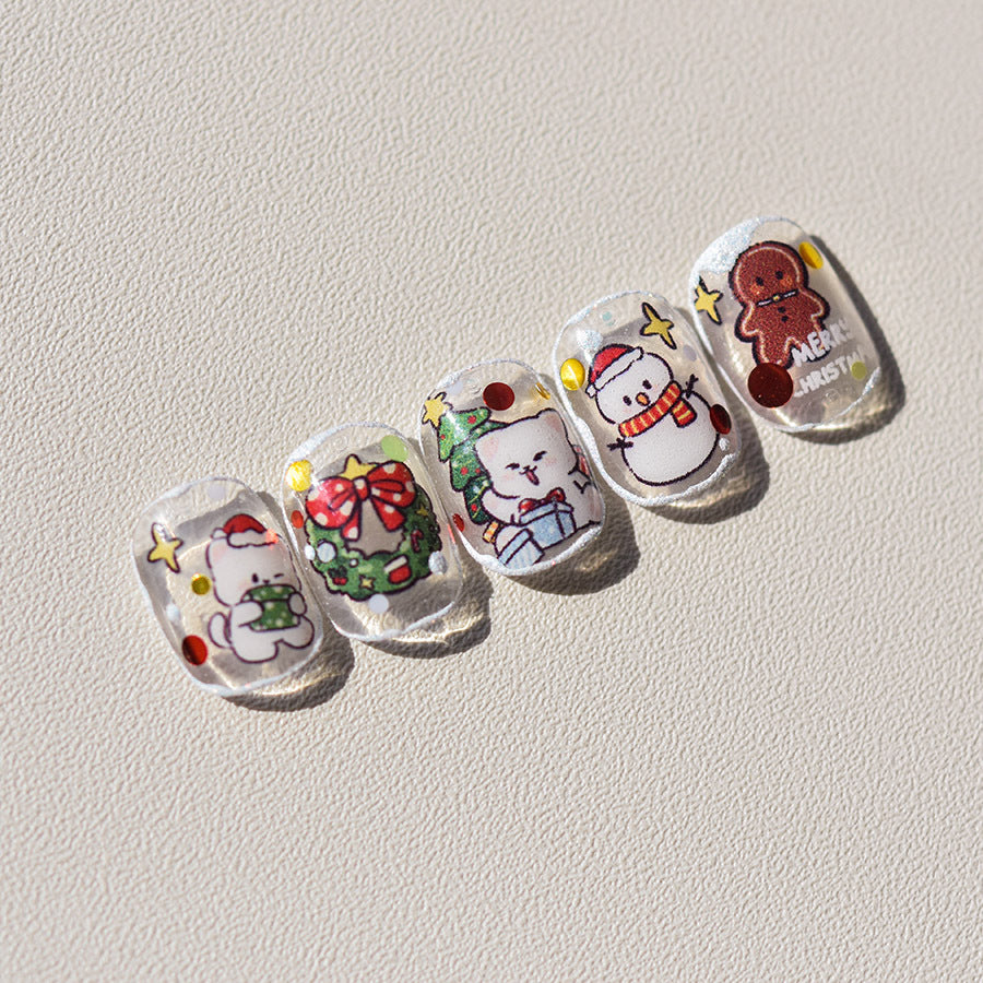 Embossed Christmas Carnival – 3D Festive Nail Art Set