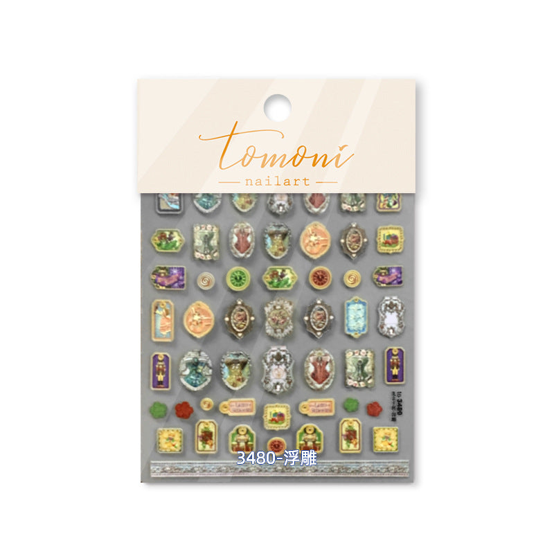 365nails: "vintage fairy & butterfly portrait" – Nail Art Stickers