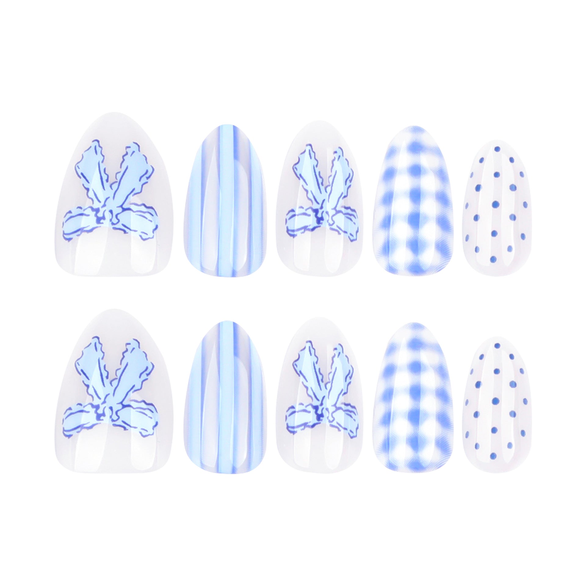 Long Square Press On Nails with Purple Gradient & Snowflake Accents