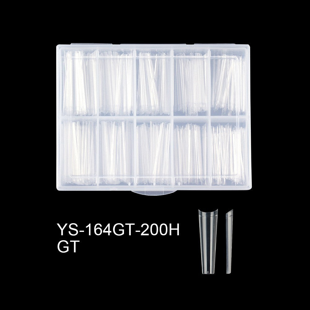 Nail Tips extended denim nail piece 500 pieces Boxed XXL French fake nail patch Transparent flat head non-marking nail piece