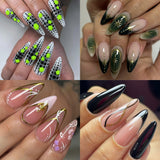 Nail Tips Nail piece full size XL 500 pieces boxed natural light and transparent full sticker almond nail patch fake nail patch manicure