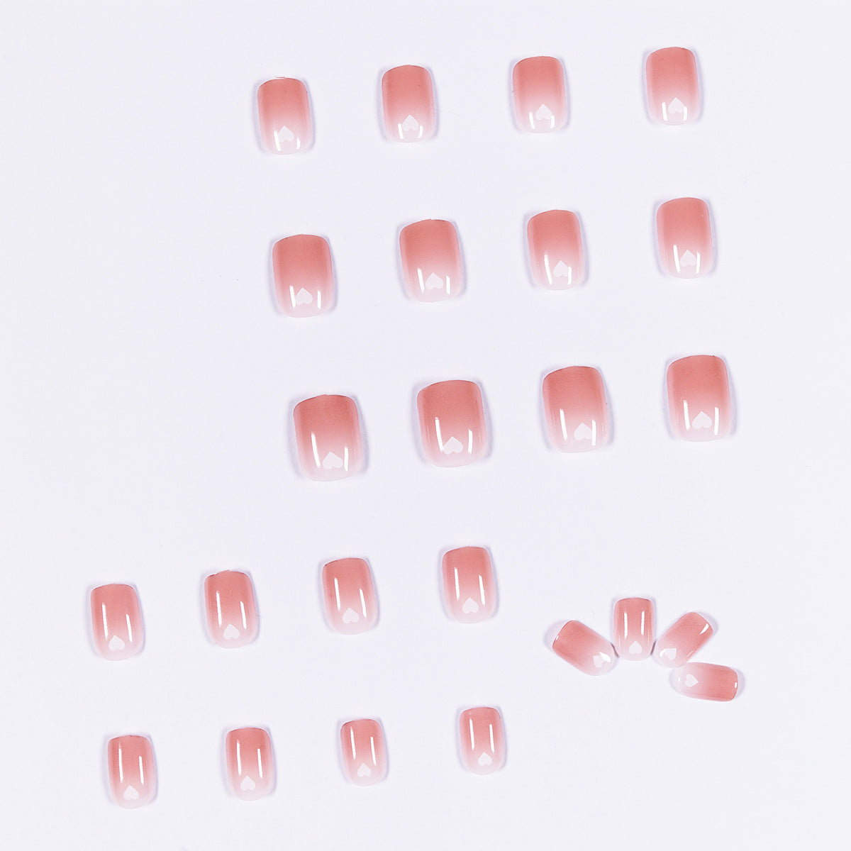 Naked Love Series press-on nails Art Finished Fake Nail Nail Patch Nail Patch Removable Nail Patch Soft Nail｜365nails