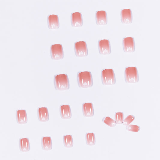 Naked Love Series press-on nails Art Finished Fake Nail Nail Patch Nail Patch Removable Nail Patch Soft Nail｜365nails