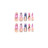 Use almofadas de unha para arte de Halloween em unhas rosa, roxo, abóbora, amor, preto, estrela, lua, branco, fantasma, unhas com strass｜365nails